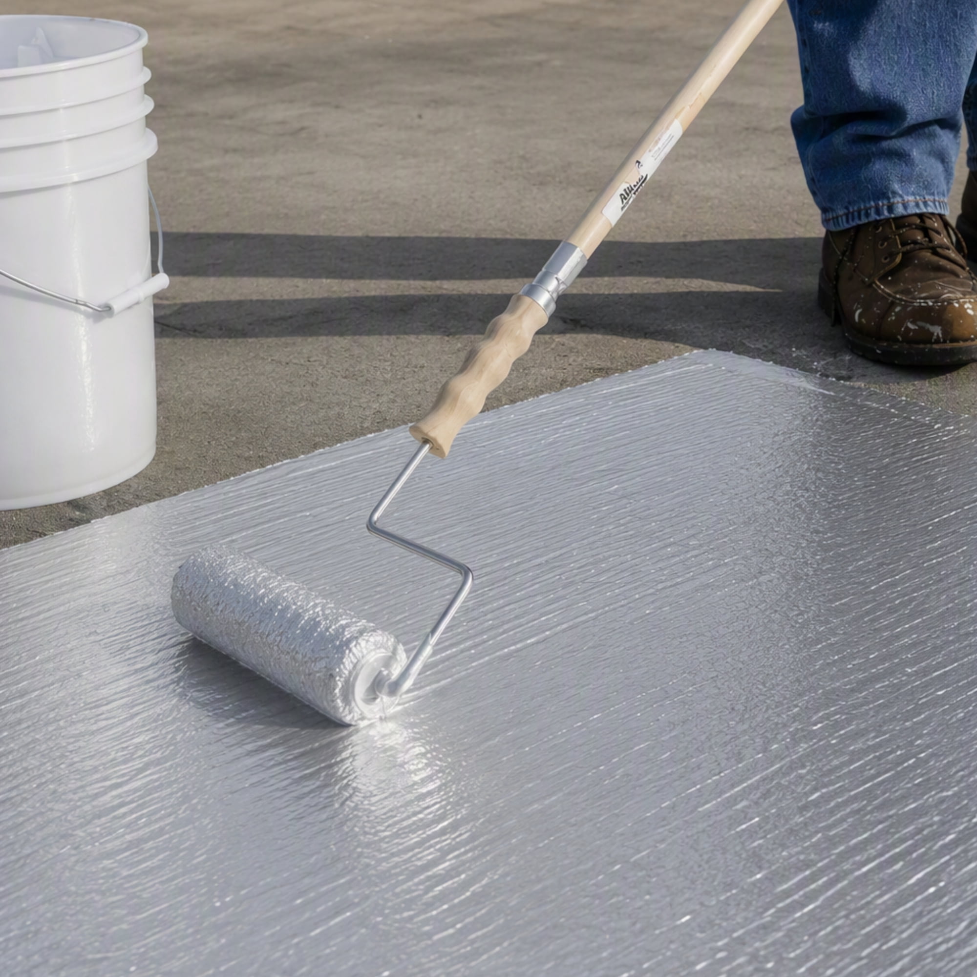Rust-Oleum 580 Fibered Aluminum Roof Coating-301995, 5 gal