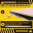 thumbnail image 3 of Funda IBENZER para MacBook Air de 13 pulgadas, funda con teclado y película, 3 of 9