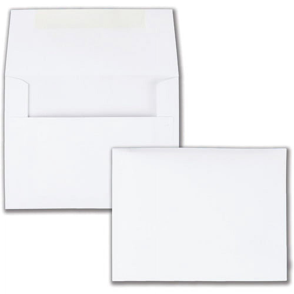 Quality Park Redi Strip Greeting Card Envelope #5 1/2 4 3/8 x 5 3/4 White 100/Box 10740