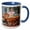 Blue/White, variant on 3drose, Austria, Vienna, St. Stephens Cathedral Carousel - Eu03 Jen0122 - Jim Engelbrecht, 11oz Mug