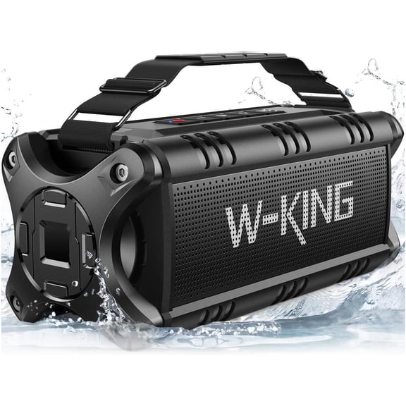 W-KING Bluetooth Portable Speaker, Black, D8