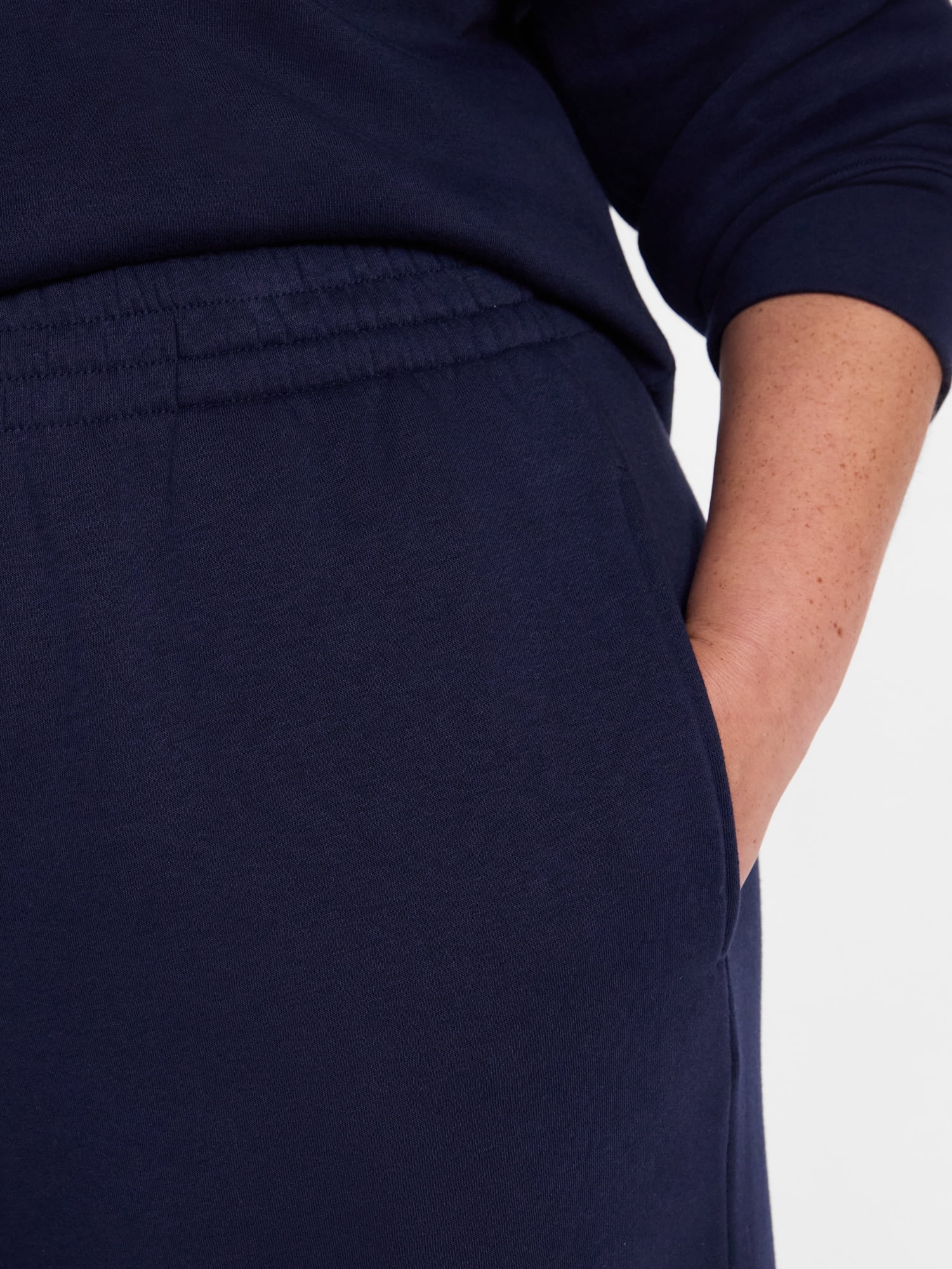 Terra & Sky Women's Plus Fleece Wide Leg Sweatpants, Sizes 0X-5X