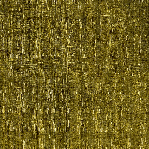 Ahgly Company Indoor Square Solid Yellow Modern Area Rugs, 6' Square