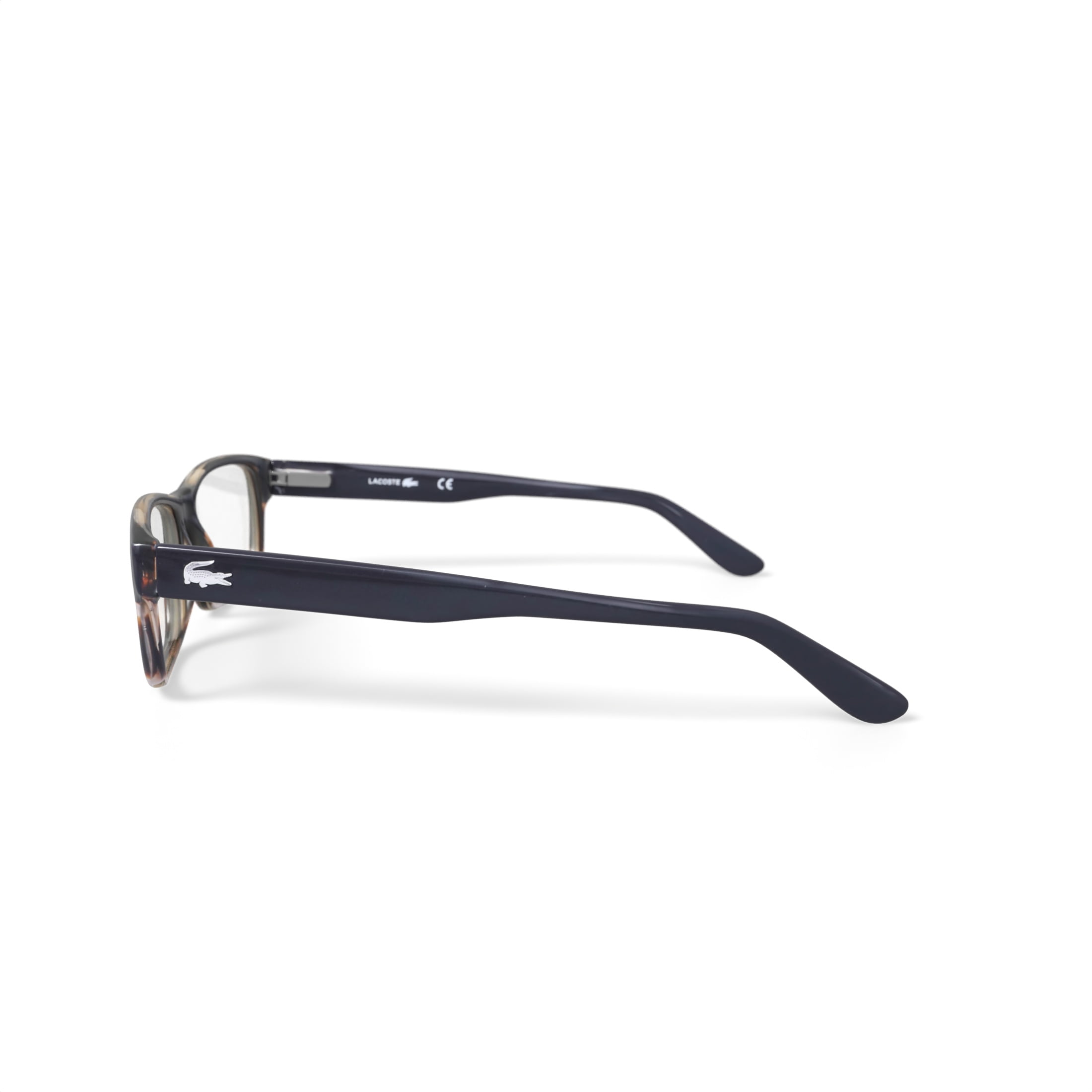 Lacoste Men's L2705G Prescription Eyeglasses with Case, Black/Brown