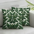 thumbnail image 2 of Outdoor Throw Pillow Cover Abstract Green Botanical Leaves Waterproof Cushion Pack Seamless Foliage on White Pillow Cases Home Decoration for Patio Garden Couch Sofa, 2 of 6