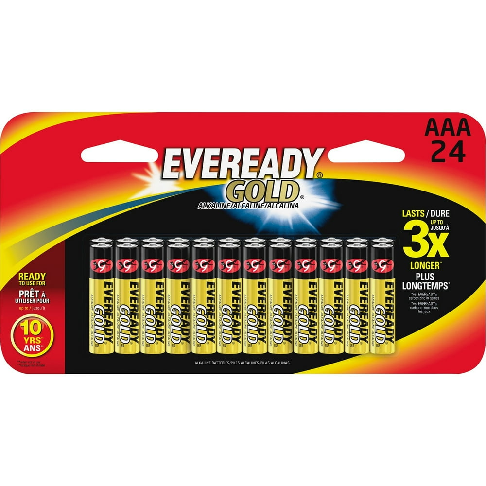 Energizer, EVEA92BP24HT, Gold Alkaline AAA Batteries, 24 / Pack