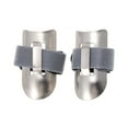 thumbnail image 1 of KAKOWELY 2 Pcs Protecteur de Doigts Réglable en Acier Inoxydable Protection des Ongles Outils de Cuisine Pratiques pour Couper Découper Écailler Peler Peler Peler, 1.57x"X0.79"X0.39 Pouces, 1 of 3