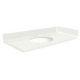 thumbnail image 1 of Transolid VT55x22-1OU-4W-A-W-4 55 in. D Quartz Vanity Top with 4 in. Centerset and Oval Undermount Sink, Natural White, 1 of 6