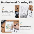 thumbnail image 4 of TEMOGU-Art Drawing Supplies Kit, Art Mechanical Pencil Set with 6 Metal Drafting Pencil 0.5 & 0.7 & 0.9 & 2mm, 100 Sheets 9 x 12'' Sketch Book, 20 Tube Lead Refills for Sketching, 4 of 4