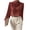 Watermelon Red, variant on Stichou Womens Satin Silk Blouses 2026 Business Casual Dressy Elegant Shirts Mock Neck Long Sleeve Twist Front Office Work Tops Beige XL