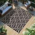 thumbnail image 1 of Alfombra de exterior Favoyard, 152 x 244 cm, impermeable y reversible, 1 of 6
