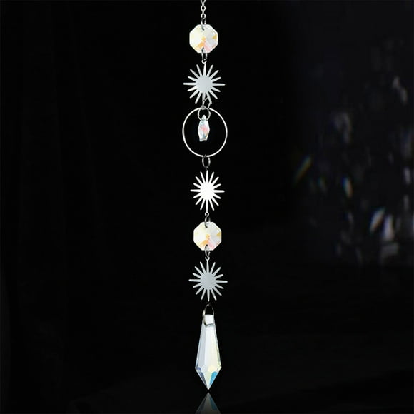 Crystal Suncatchers Hanging Wind Chime Style Garden Suncatcher Rainbow Handmade Gold Plated Suncatcher