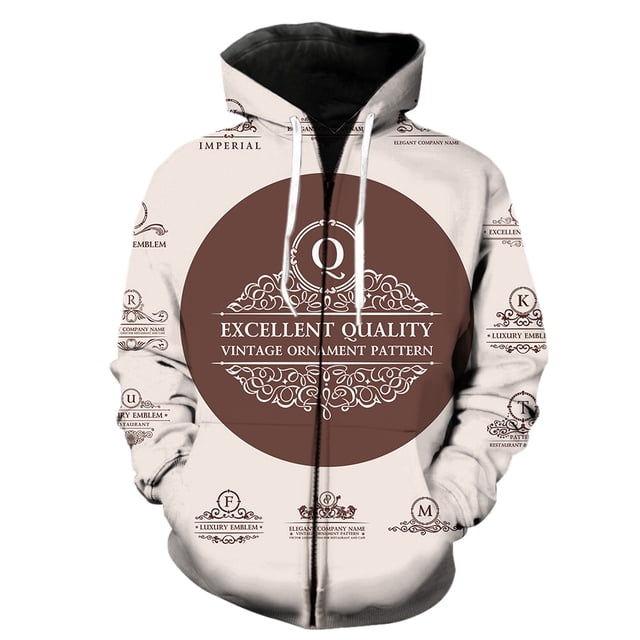 Sudadera con capucha y cremallera para hombre, estilo europeo y americano, informal, gran oferta, primavera 2024, estilo Harajuku, estampado 3D