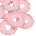 thumbnail image 5 of 24mm Plastic Book Binding Discs, 11 Pack Discbound Expansion Discs Heart Binder Rings for DIY Notebook Planner, Light Pink, 5 of 6