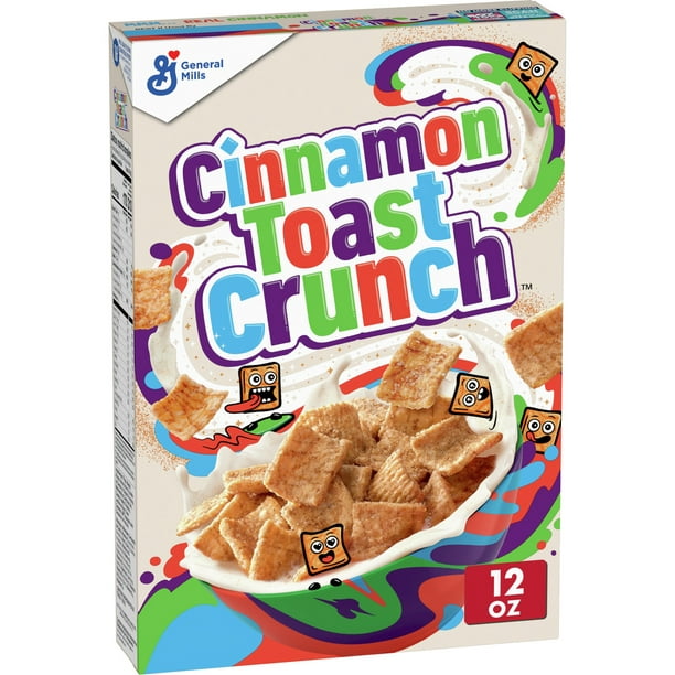 Cinnamon Toast Crunch, Breakfast Cereal, Cinnamon Sugar Squares, 12 oz