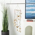 thumbnail image 2 of DecMode 26" Gold Metal Handmade Bird Windchime with Glass Beads and Cone Bells, 2 of 9