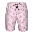 thumbnail image 3 of Wukai Cute Pig Print Beach Trunks with Compression Liner Swimsuit Quick Dry Beach Sports Shorts with Pocket-XX-Large, 3 of 6