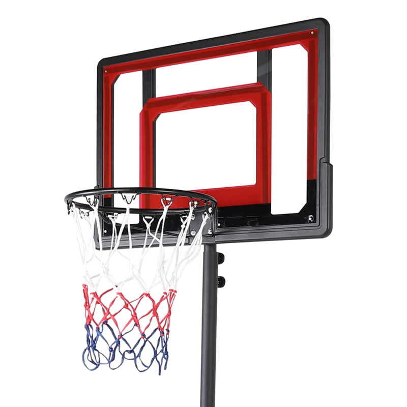 Buy Balight 1269 Pro Court Height Adjustable Portable Basketball System, 33 Inch Backboard Red