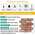 thumbnail image 2 of 10 pieces 3D wall panels self-adhesive stone look, kitchen back wall wallpaper, 2 of 5