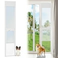 thumbnail image 5 of Slsy Dog Door for Sliding Glass Door, Adjustable Height 74 3/4" - 80 3/4" Doggy Door for Sliding Door, Insert Patio Pet Door with Lock for Renters and Apartments, Large, 5 of 10