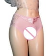 thumbnail image 4 of ibuvkizy Panties for Women Mid-waist Sexy Lace Sexy Transparent Underwear Briefs,Women Panties,Womens Underwear, 4 of 5