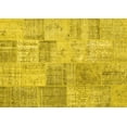thumbnail image 1 of Ahgly Company Indoor Rectangle Patchwork Yellow Transitional Area Rugs, 7' x 10', 1 of 4