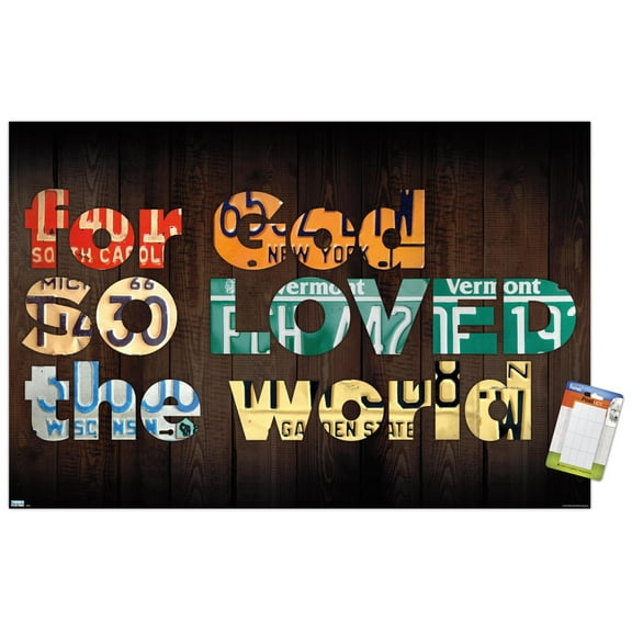 DaVid Bowman - John 3:16 Wall Poster, 22.375" x 34"