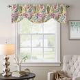 thumbnail image 6 of Summer Slippers Tie Up Valances Curtain, Adjustable Kitchen Watercolor Colorful Flip-flops Sandy Beach Valances for Windows Decor, Rod Pocket Short Curtains Set for Bedroom/Bathroom, 60"x18", 6 of 9