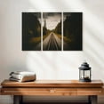 thumbnail image 2 of Elephant Stock Train Track To Denali Wall Art - Horizontal Multi Panel Canvas - Living Room Wall Decor - Architecture Multi Panel - Brown And Silver Decor - 23" x 14", 2 of 4
