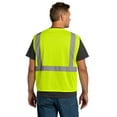 thumbnail image 2 of Cornerstone ANSI 107 Class 2 Economy Mesh Zippered Vest, Safety Yellow, 4/5X, 2 of 4