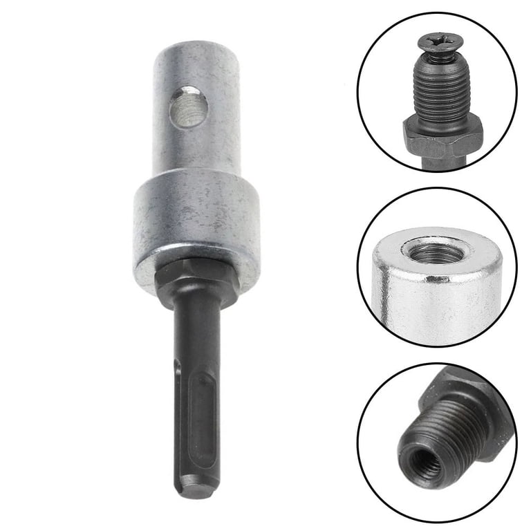 Round Slot Drill Bit Adapter SDS To Arbor - For Connecting Earth Auger To Electric Drill, 105mm Long-443022