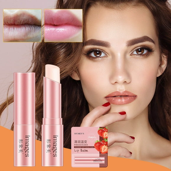 EGNMCR Strawberry Color Changing And Moisturizing Lipstick Moisturizing And Moisturizing Lipstick2.7g lip balm