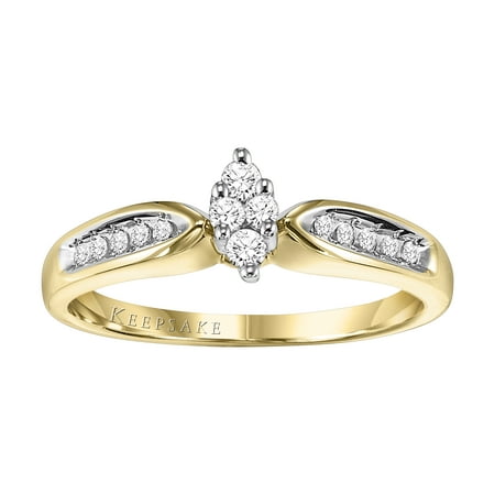 Keepsake Daphne 1/5 Carat T.W. Certified Diamond Ring 10kt Yellow Gold Ring