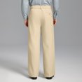 thumbnail image 2 of FEDTOSING Mens Wide Leg Fleece Lined Dress Pants Old Money Baggy Elastic Waist Relaxed Trousers, 2 of 8