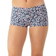 Women’s Maidenform® Microfiber Boyshort Underwear 40774 Color: Black Sweet Bloom Size: 6