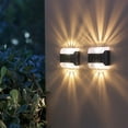 thumbnail image 6 of allowith Solar Lights Outdoor,IP65 Waterproof Outdoor Solar Powered Lights Dusk to Dawn,Outside Up and Down Lighting Solar Wall Fence Lights for Parking Lot Backyard Gardens Fence Patio, 6 of 6