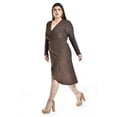 thumbnail image 3 of Vestido elegante con brillos Roman Fashion /Tallas Extras, 4302 (Cobre) cafe 42, 3 of 6