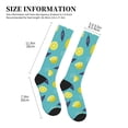 thumbnail image 2 of Compression Socks For Women And Men - Cute Lemon Blue Compression Socks Circulation For Workout, 2 of 2