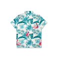 thumbnail image 2 of Mens Short Sleeve Performance UPF 50+ Polo Shirt with Design, Flamingo Green, Size: S, Endless Summer, 2 of 2