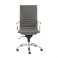 thumbnail image 1 of Eurostyle Chaise de Bureau Haute Dirk en Gris, 1 of 3