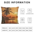 thumbnail image 5 of Throw Pillow Cover Santa Ride Claus Rides Past The Full Moon Over  Pillowcase Home Decorative Square Pillow Case Cushion Cover, 5 of 5