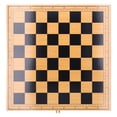 thumbnail image 4 of Ajedrez de madera plegable portátil para niños y adultos, juego de mesa de ajedrez, juguete educativo, 4 of 14