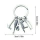 thumbnail image 1 of Set de llavero herramienta colgante | Mini sierra, destornillador, llave inglesa y taladro | Accesorio de anillo metálico para llaves | Multi-herramienta para bricolaje, reparaciones y construcción, 1 of 5