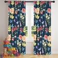 thumbnail image 5 of Blackout Kids Curtains,Pioneer Flower Floral Print Pattern Childrens Insulated Curtains Set Of 2,Bedroom Essentials,Toddler Room Decor 42"x84", 5 of 5
