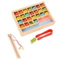 thumbnail image 4 of ANGGREK Wooden Magnetic Fishing Game,Wooden Magnetic Fishing Game Safe Letters Cognition Preschool Gift For Years Old Kid Early Learning,Alphanumeric Cognitive Magnetic Fishing Game, 4 of 8
