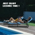 thumbnail image 2 of Topbuy Chaise Longue de Plage Réglable, Chaise de Bronzage Face vers le Bas avec Trou pour le Visage et Coussin Amovible, 5 Positions Réglables, Bleu et Vert, 2 of 8