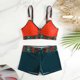 thumbnail image 5 of Traje de baño de 2 piezas para mujer, trajes de baño para mujer, traje de baño de verano de talla grande con estampado, bikini, traje de baño dividido para mujer, traje de baño de poliéster, 5 of 6