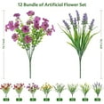 thumbnail image 3 of WE Artificial Flowers for Outdoor,No Fade Fake Plastic Flowers Faux Plants for Decoration Hanging Planters Indoor Outside Garden Porch Window Box Home Wedding Farmhouse, 3 of 7