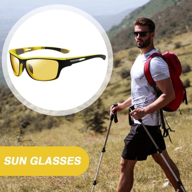 Gafas De Sol Polarizadas Pesca Gafas de sol polarizadas Hombres Mujeres Conducción Ciclismo Gafas de visión nocturna (D)