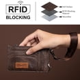 thumbnail image 2 of Montana West X Wrangler Porta Tarjetas RFID Delgado Billetera Pequeña para Mujeres con Llaveros y Pulsera, 2 of 6